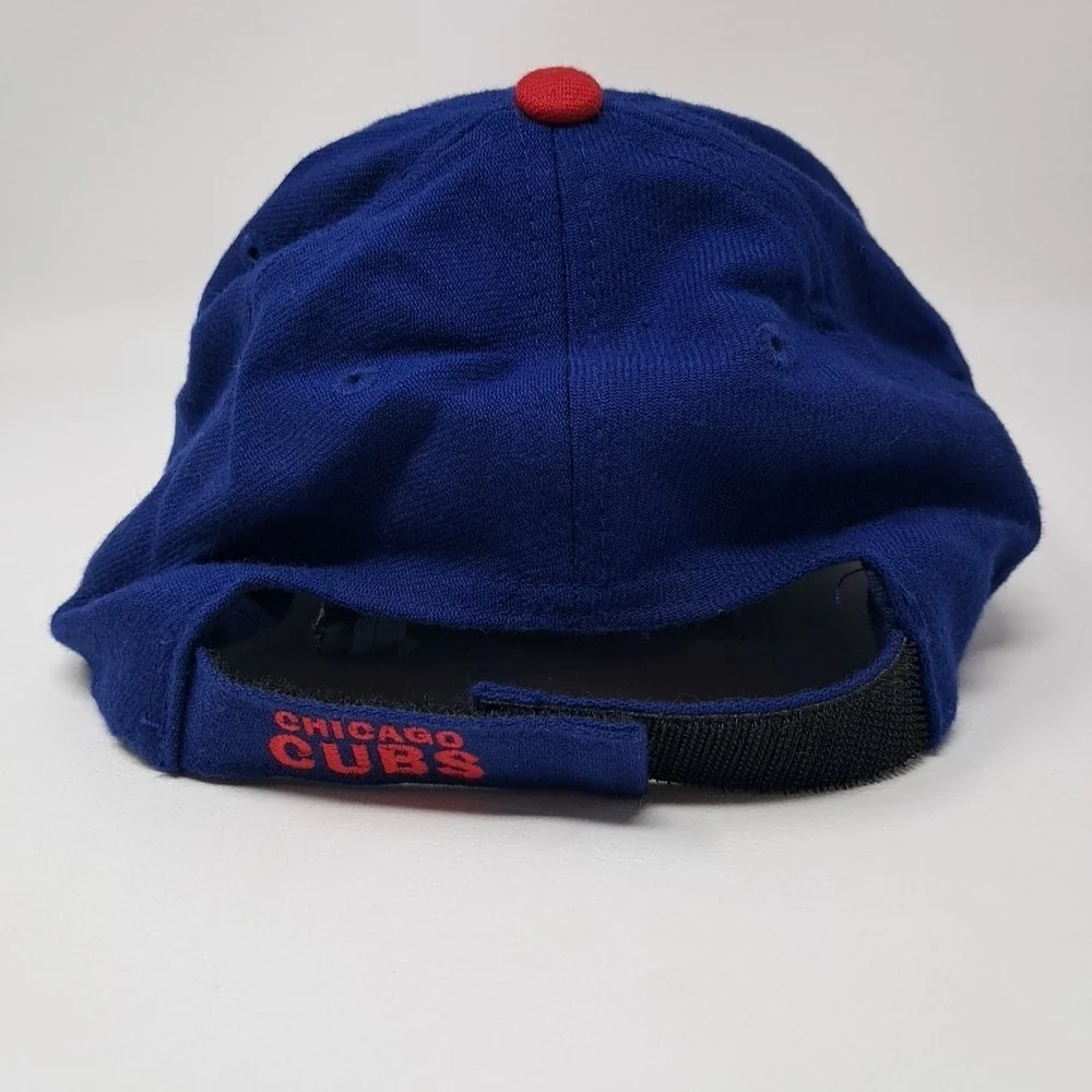 Chicago Cubs Hat Blue Red Logo MLB Baseball Snap Back Adjustable Genuine Merch